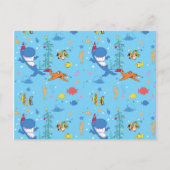 Carte Postale Joyeux Noël Shark (Devant)