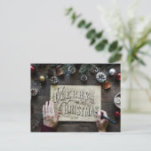 Carte Postale Joyeux Noël simple (Debout devant)