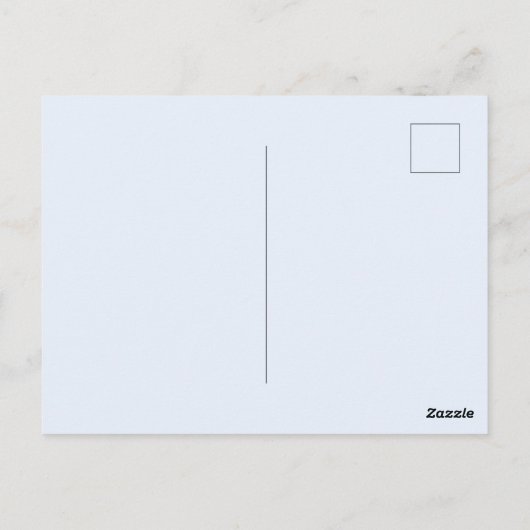 Carte Postale Joyeux Noël Simple Moderne en blanc (Dos)