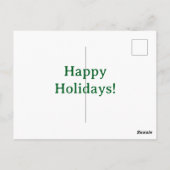 Carte Postale Joyeux Noël Snowman Globe (Dos)