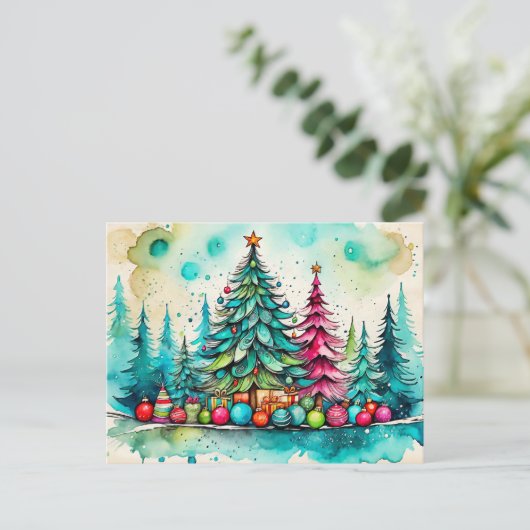 Carte Postale Joyeux Noël, tout le monde (Debout devant)