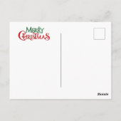 Carte Postale Joyeux Noël tropical (Dos)