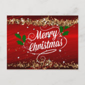 Carte Postale Joyeux Noël, un design festif (Devant)