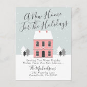 Carte Postale Joyeux Noël | Une nouvelle maison pour les fêtes (Devant)