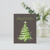 Carte postale Joyeux Noël vert (Debout devant)