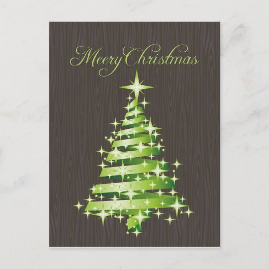 Carte postale Joyeux Noël vert (Devant)