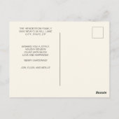 Carte Postale Joyeux Noël vert 4 Photo Vacances (Dos)