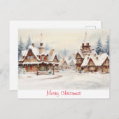 Carte Postale Joyeux Noël vintage (Devant / Derrière)