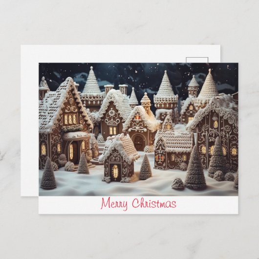 Carte Postale Joyeux Noël vintage (Devant / Derrière)