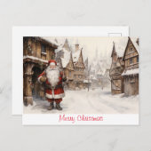 Carte Postale Joyeux Noël vintage (Devant / Derrière)