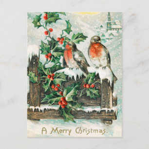 Carte Postale Joyeux Noël vintage