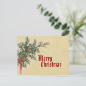 Carte postale Joyeux Noël vintage (Debout devant)