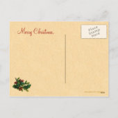 Carte postale Joyeux Noël vintage (Dos)