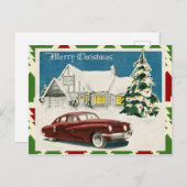 Carte Postale Joyeux Noël vintage (Devant / Derrière)