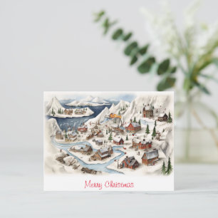 Carte Postale Joyeux Noël vintage