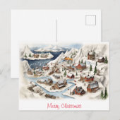 Carte Postale Joyeux Noël vintage (Devant / Derrière)