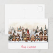 Carte Postale Joyeux Noël vintage (Devant / Derrière)
