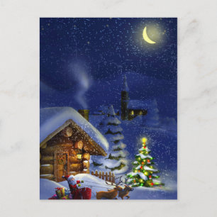 Carte Postale Joyeux Noël vintage