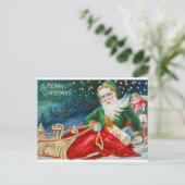 Carte Postale Joyeux Noël vintage (Debout devant)