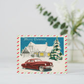 Carte Postale Joyeux Noël vintage (Debout devant)