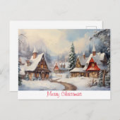 Carte Postale Joyeux Noël vintage (Devant / Derrière)