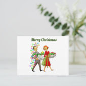 Carte Postale Joyeux Noël Vintage (Debout devant)