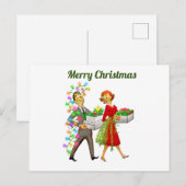 Carte Postale Joyeux Noël Vintage (Devant / Derrière)