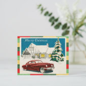 Carte Postale Joyeux Noël vintage (Debout devant)