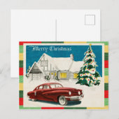 Carte Postale Joyeux Noël vintage (Devant / Derrière)