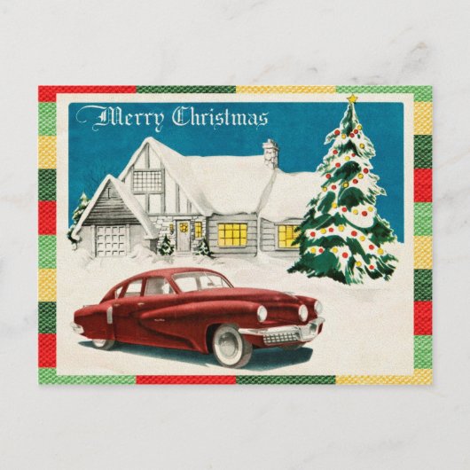 Carte Postale Joyeux Noël vintage (Devant)