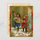 Carte postale Joyeux Noël vintage (Devant / Derrière)