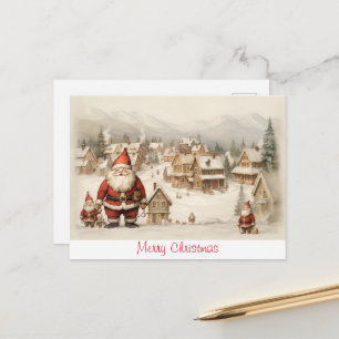 Carte Postale Joyeux Noël vintage