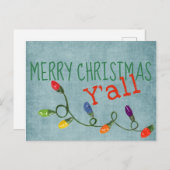 Carte Postale Joyeux Noël Y'All (Devant / Derrière)