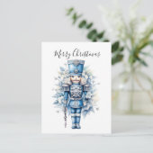 Carte Postale Joyeux Noir Bleu Nutcracker (Debout devant)