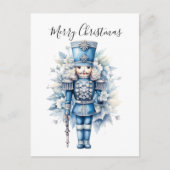 Carte Postale Joyeux Noir Bleu Nutcracker (Devant)