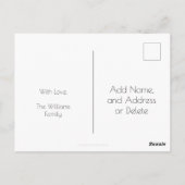 Carte Postale Joyeux Nouvel An 2019 Script Red et Gold Chic (Dos)