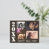 Carte Postale Joyeux Nouvel An 2023 Salutations 5 Photo Collage (Debout devant)