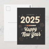 Carte Postale Joyeux Nouvel An 2025 Famille correspondant (Devant / Derrière)