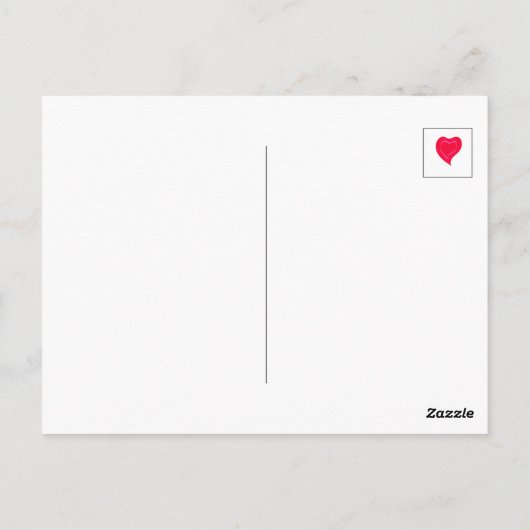 Carte Postale Joyeux Nouvel An ~coeur de ruban ~ (Dos)