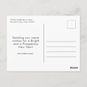 Carte Postale Joyeux Nouvel An Moderne 2020 Feu d'artifice (Dos)