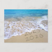 Carte Postale Joyeux Nouvel An Plage (Devant)