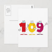 Carte Postale Joyeux numéro 109 (Devant / Derrière)