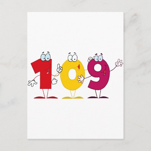 Carte Postale Joyeux numéro 109 (Devant)