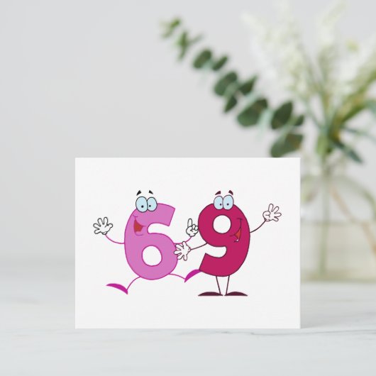 Carte Postale Joyeux numéro 69 (Debout devant)