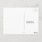 Carte Postale Joyeux oiseau de protéine de canne à tambour à jam (Dos)