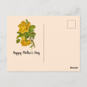 Carte Postale Joyeux Oiseaux de la Fête des Mères chantant pour (Dos)