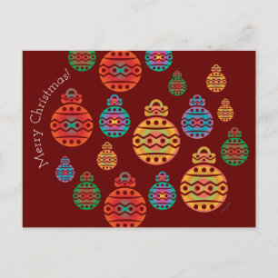 Carte postale Joyeux ornements de Noël