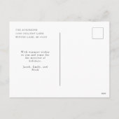 Carte postale Joyeux Ours Noël Photo Fête (Dos)