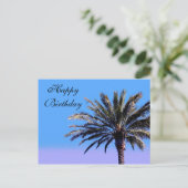 Carte Postale Joyeux palmier d'anniversaire (Debout devant)