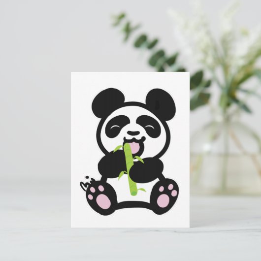 Carte Postale Joyeux Panda (Debout devant)